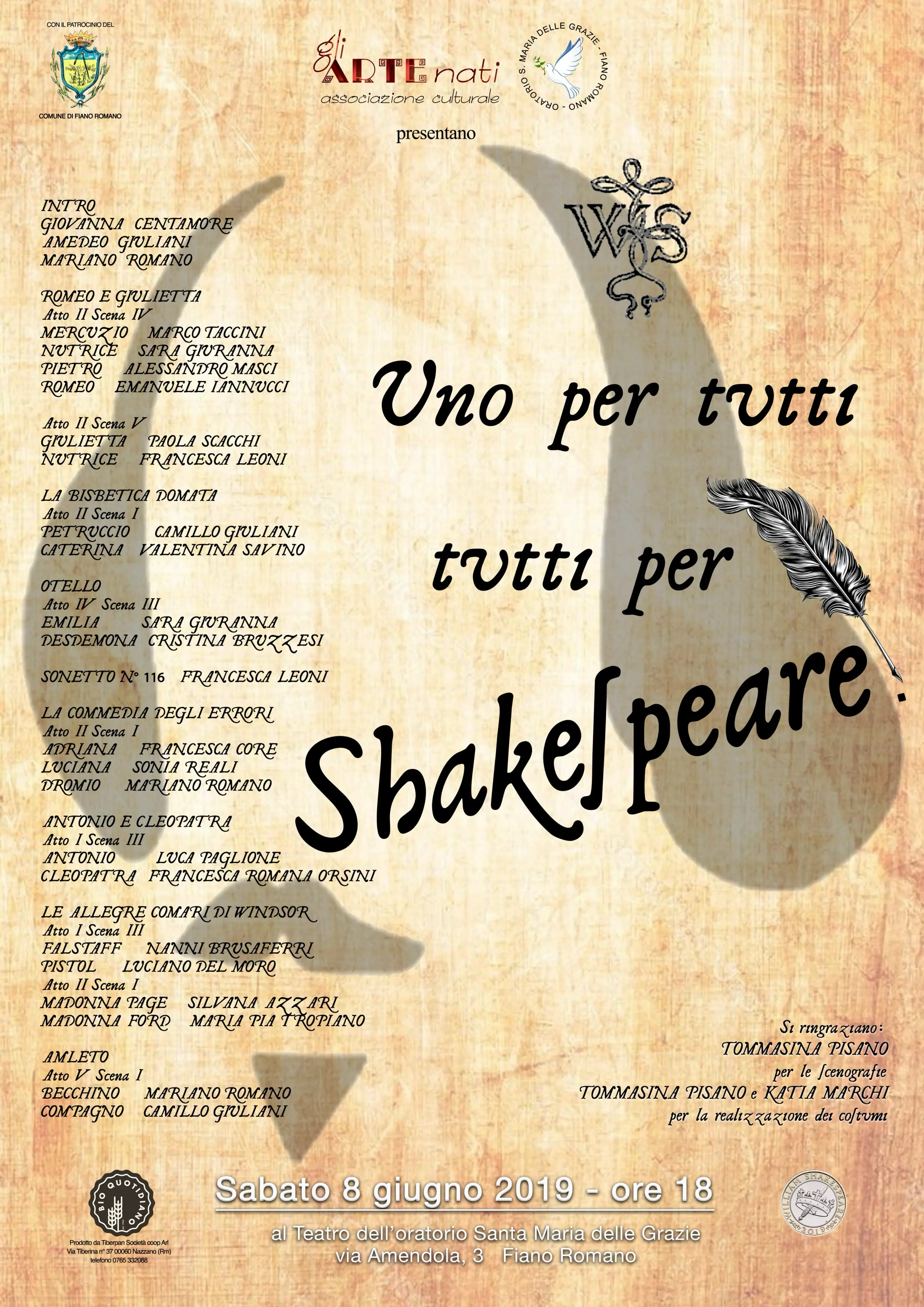 Uno per tutti, tutti per Shakespeare